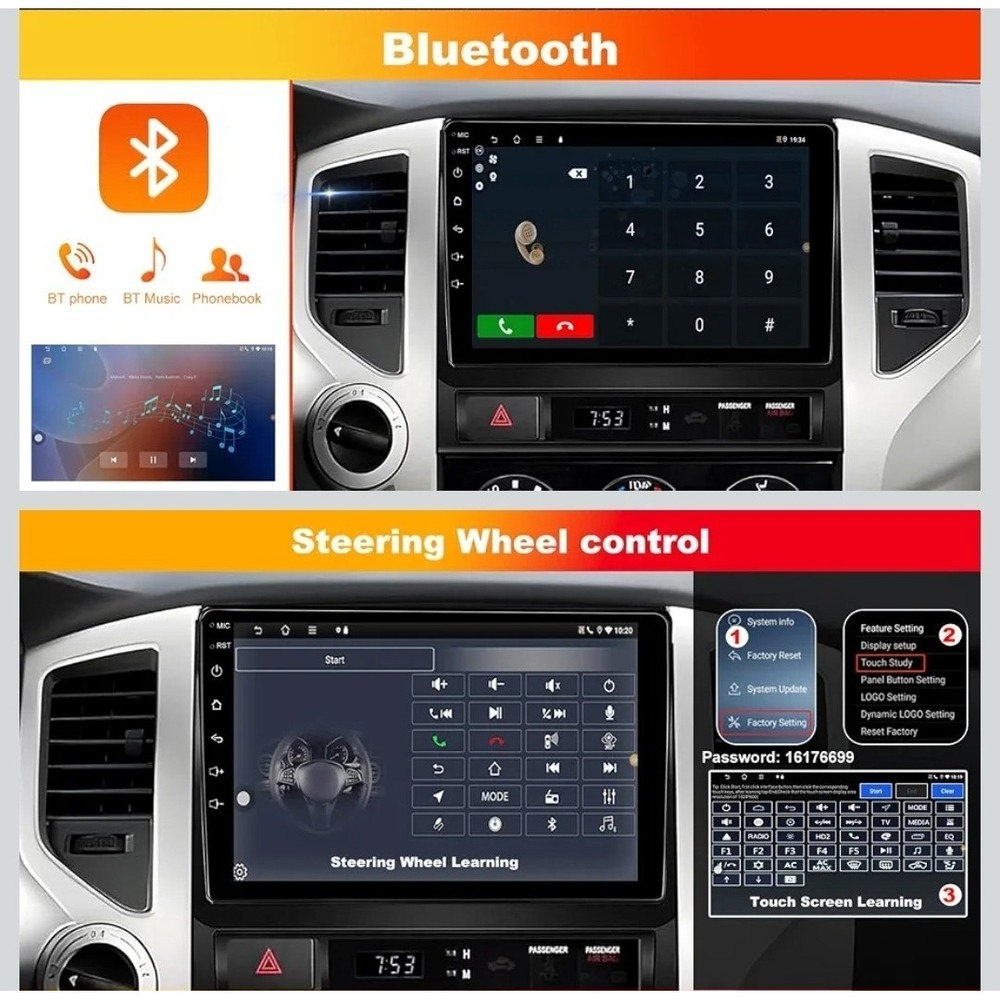 Carplay Car Radio Stereo GPS Navi 9 Inch Head Unit For Toyota Tacoma 2005-2011 - Picture 6 of 7